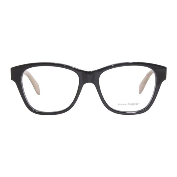 NEW ALEXANDER MCQUEEN EYEGLASSES BLACK/BROWN WOMEN SQUARE EYEWEAR